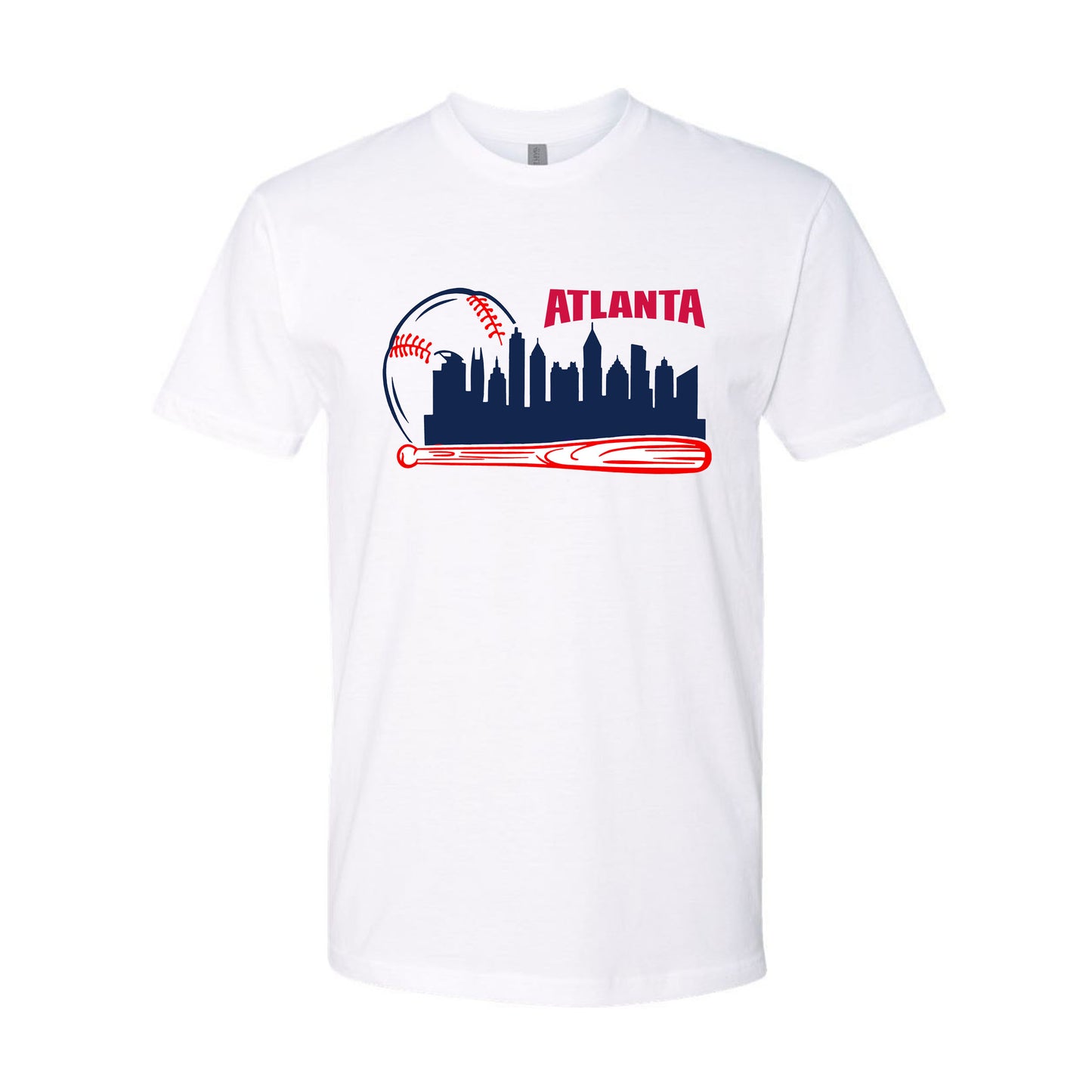 Atlanta Baseball Team Cityscape Skyline Apparel for Baseball Fans