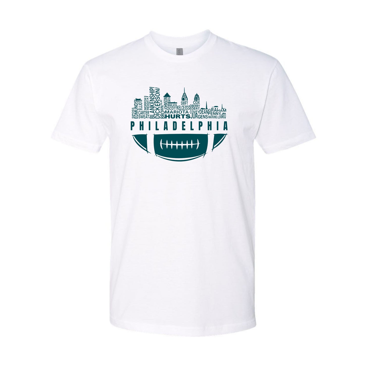 Philadelphia City Skyline Men's Shirt for Football Fans