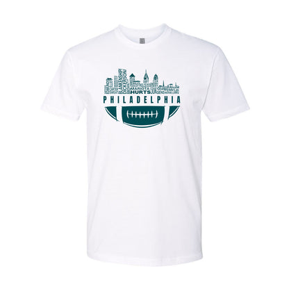 Philadelphia City Skyline Men's Shirt for Football Fans