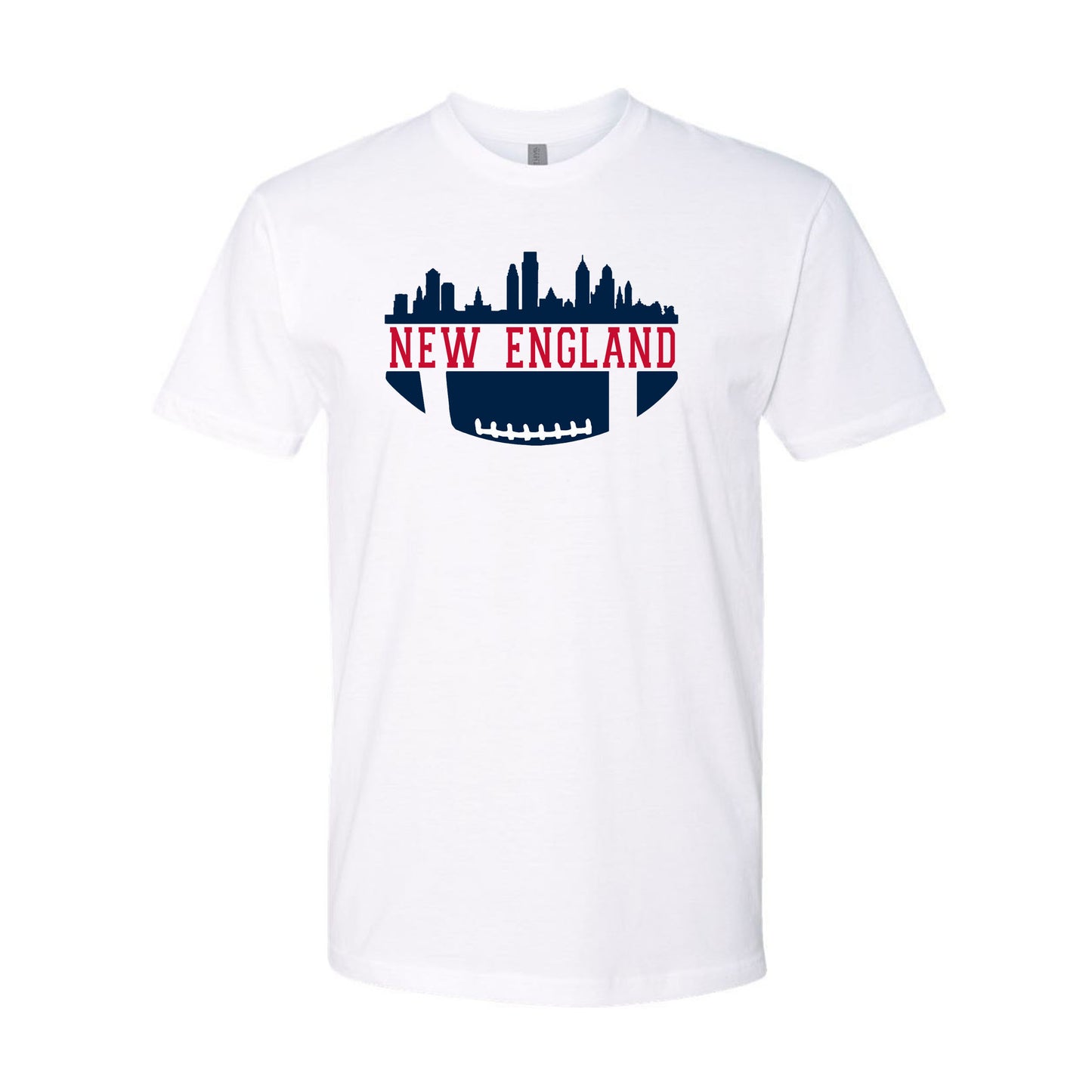 New England Football City Skyline Men's Shirt for Football Fans