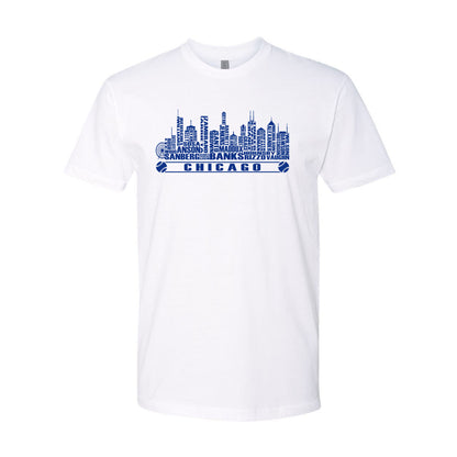 Chicago Baseball Team Cityscape Skyline Men's Apparel for Baseball Fans