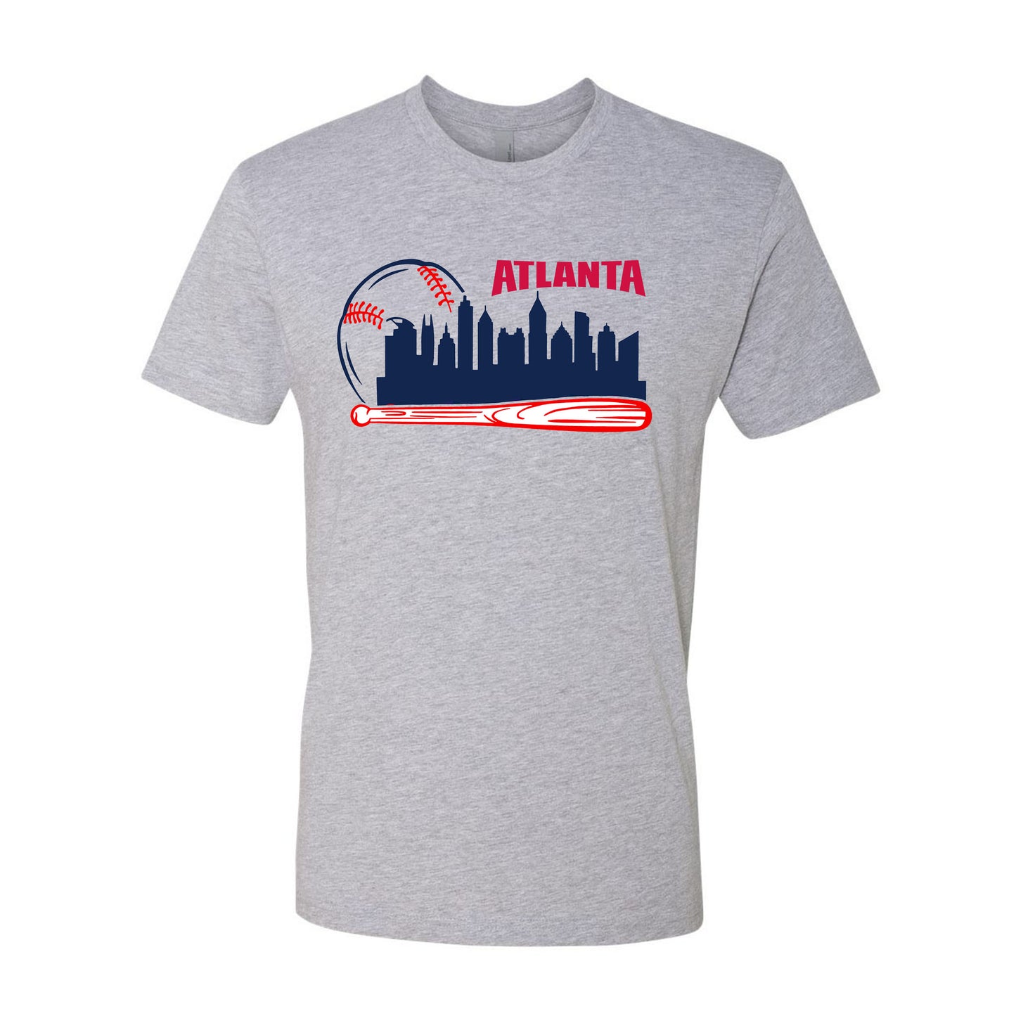 Atlanta Baseball Team Cityscape Skyline Apparel for Baseball Fans