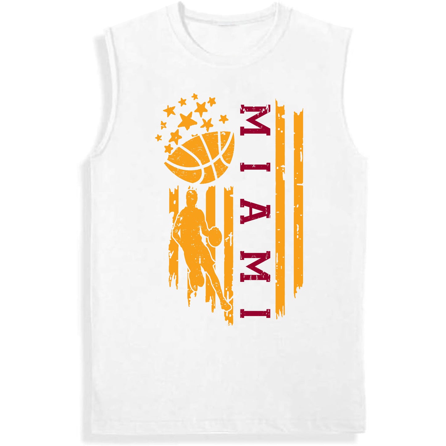 Miami Basketball Flag Game Day Cool Shirt