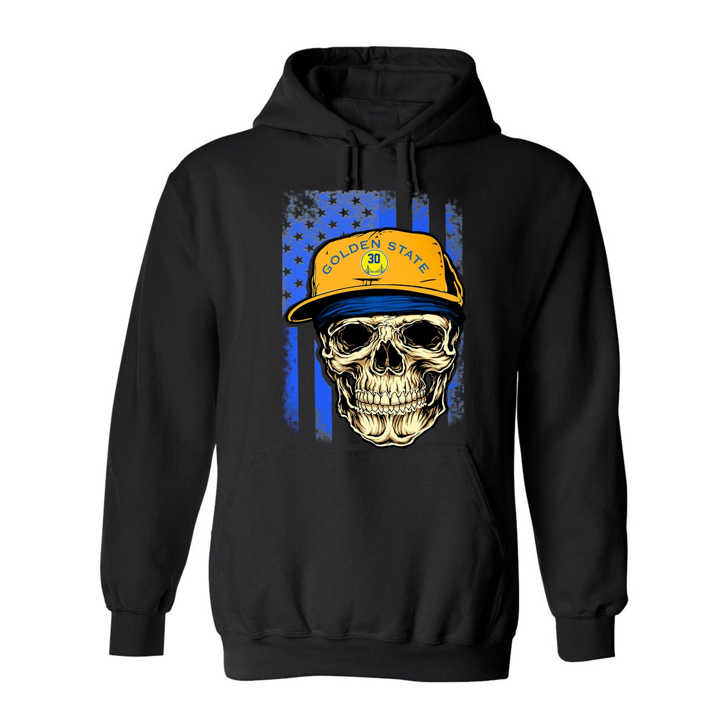 Golden State Basketball Skull With Hat Jersey Tee