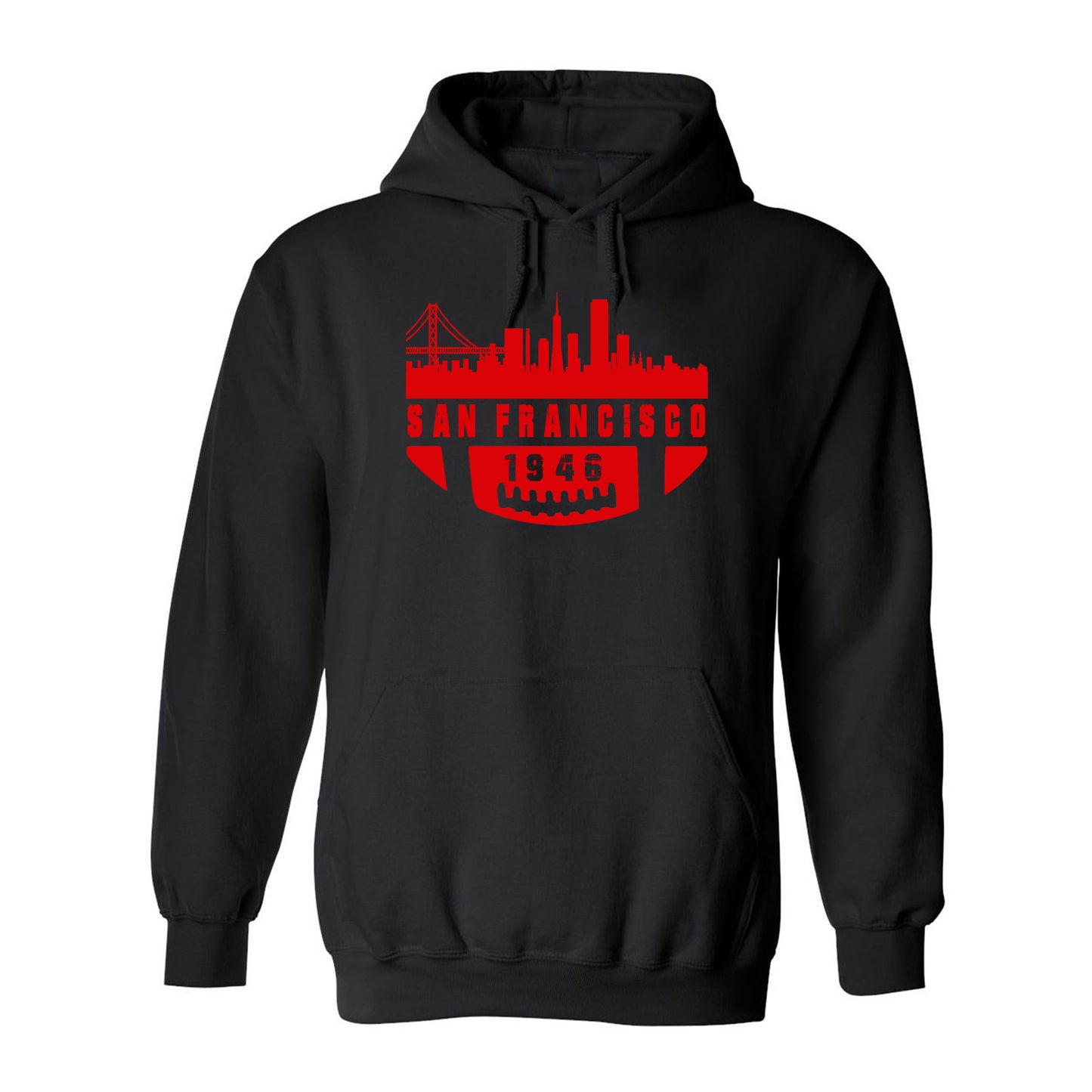 San Francisco Football City Skyline Men's Shirt for Football Fans