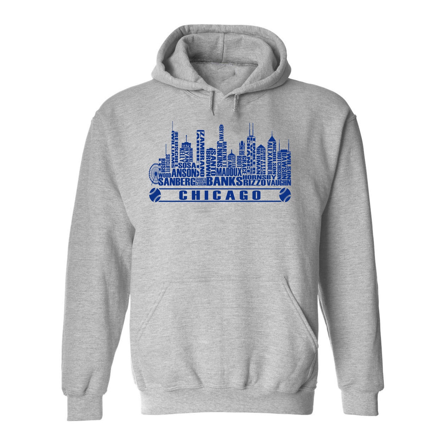 Chicago Baseball Team Cityscape Skyline Men's Apparel for Baseball Fans