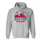 Boston Baseball Gear Cityscape Skyline Men's Apparel for Baseball Fans