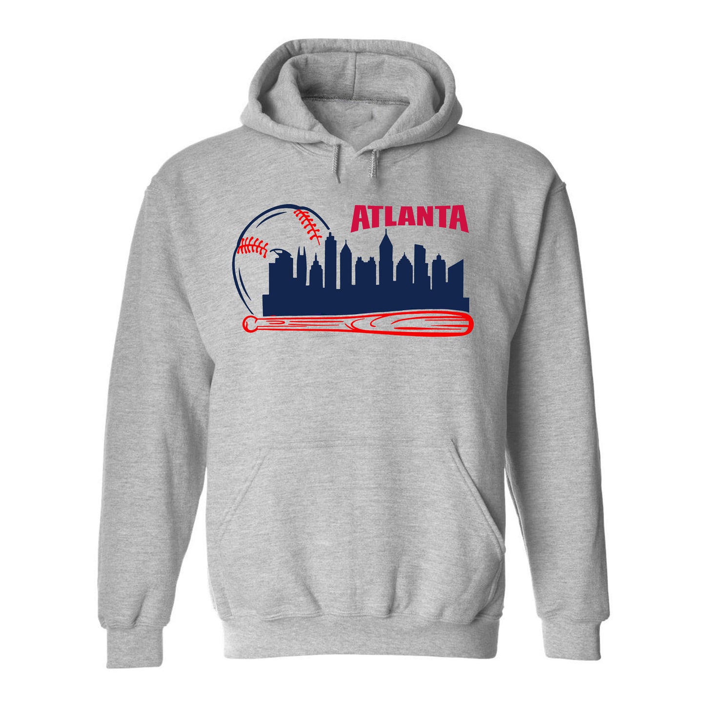 Atlanta Baseball Team Cityscape Skyline Apparel for Baseball Fans