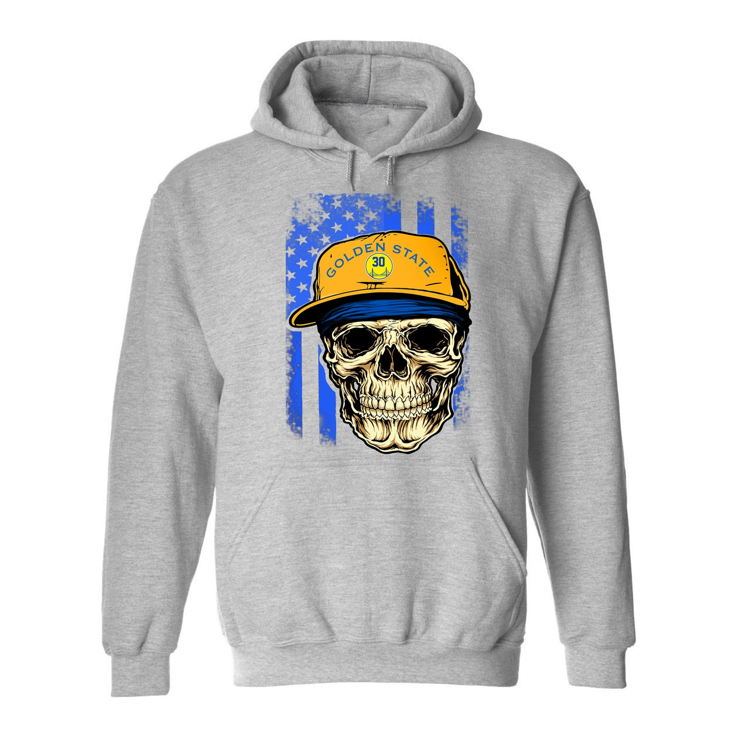 Golden State Basketball Skull With Hat Jersey Tee