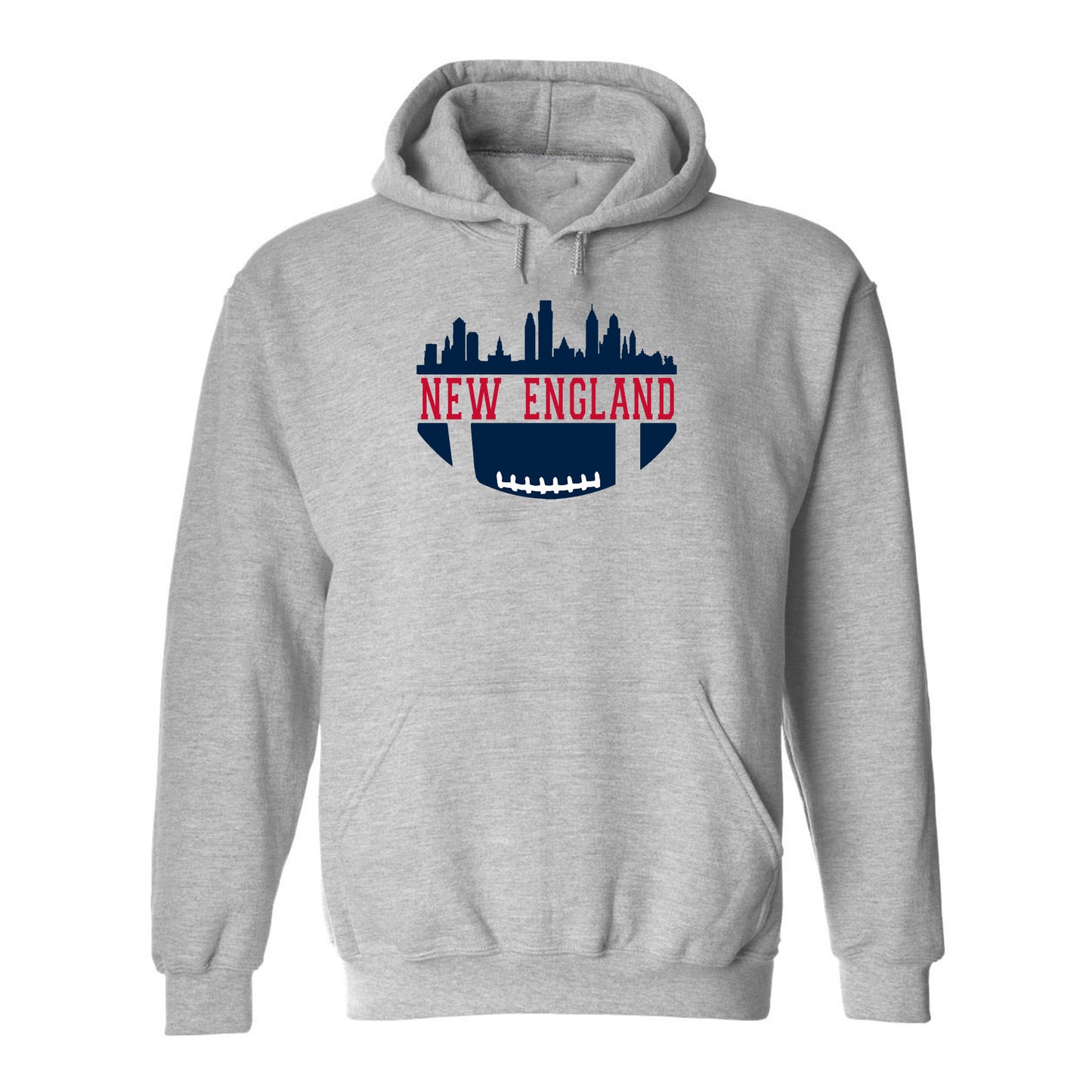 New England Football City Skyline Men's Shirt for Football Fans