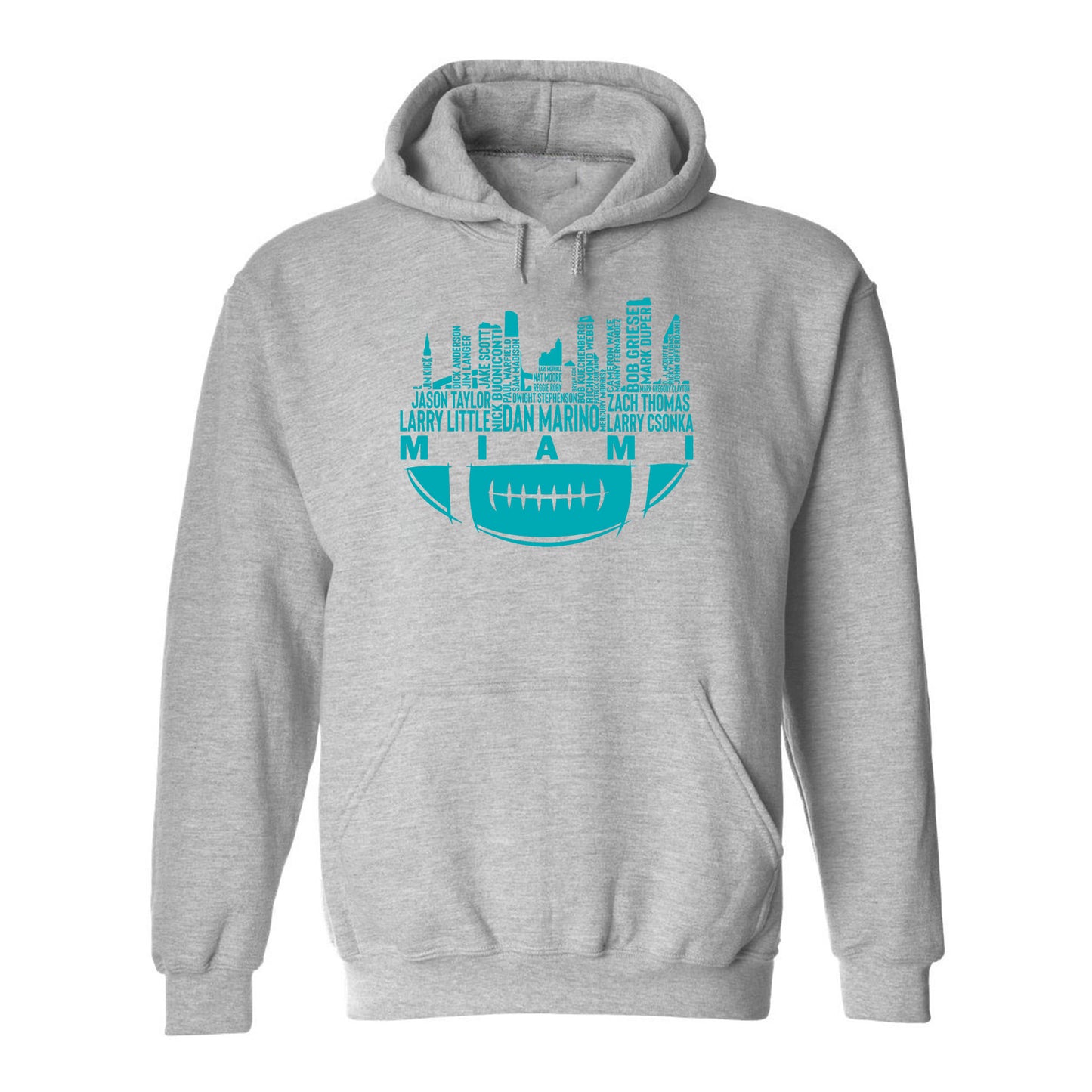 Miami Football Fans City Skyline Collection