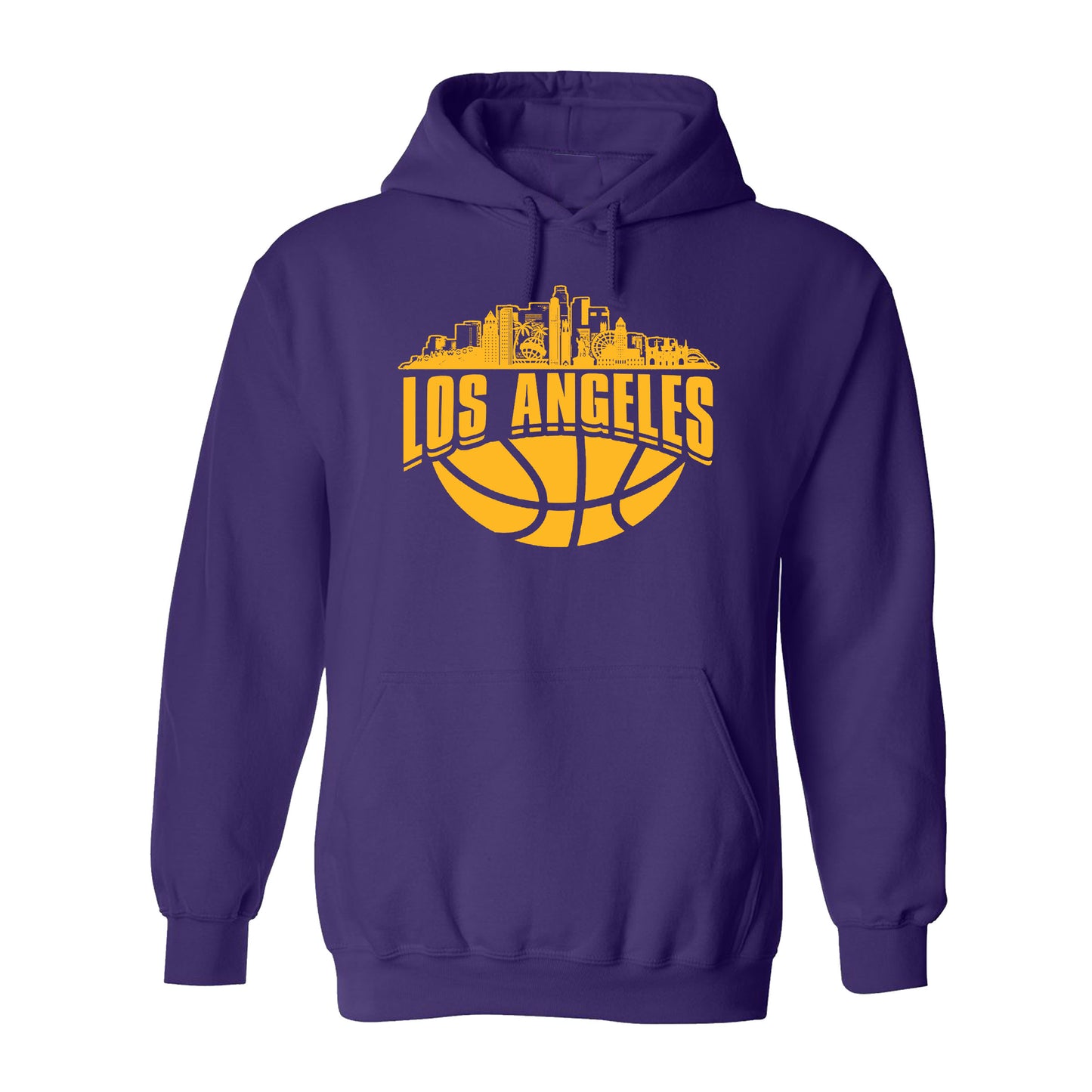 Los Angeles Basketball Jersey Cityscape Skyline Men's Shirt for Basketball Fans