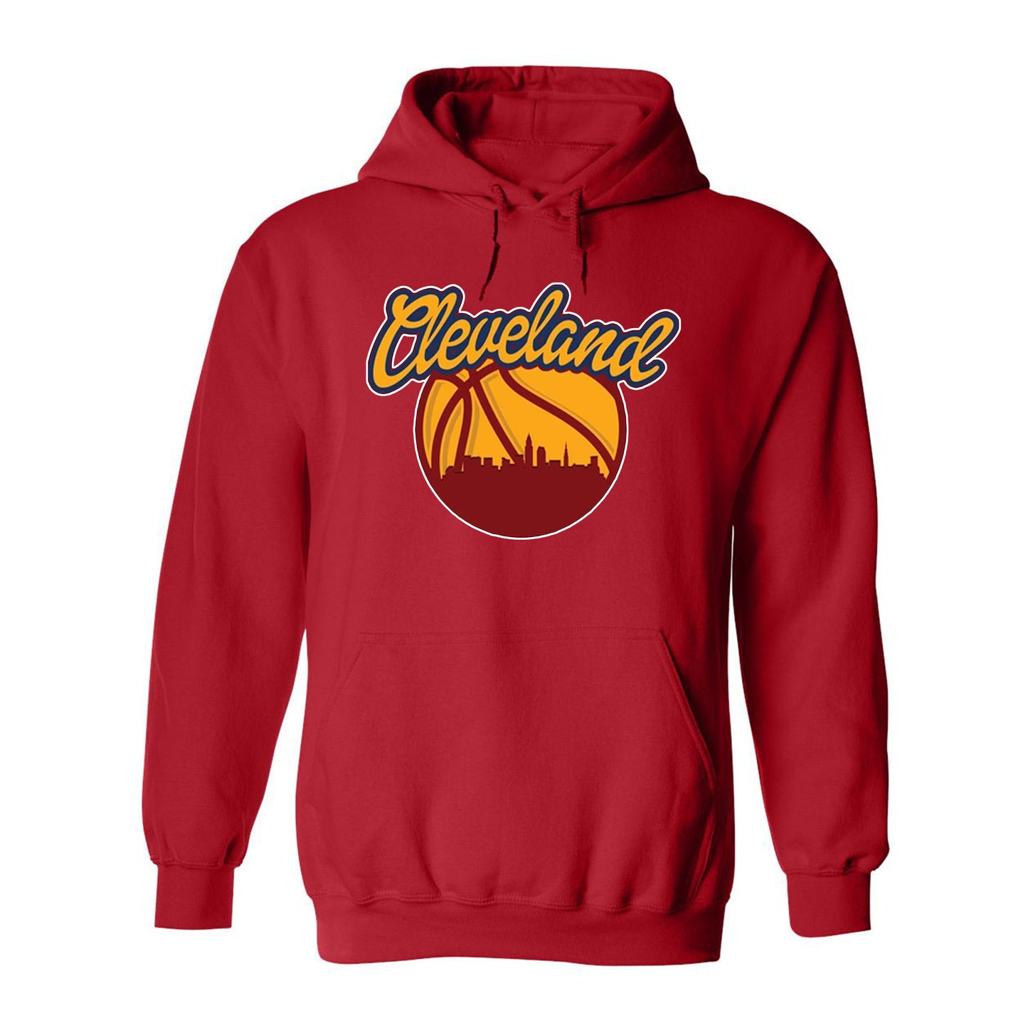 Cleveland Basketball Team Cityscape Skyline Men's Apparel for Basketball Fans