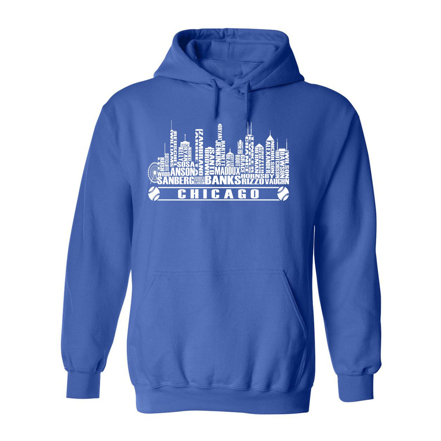 Chicago Baseball Team Cityscape Skyline Men's Apparel for Baseball Fans