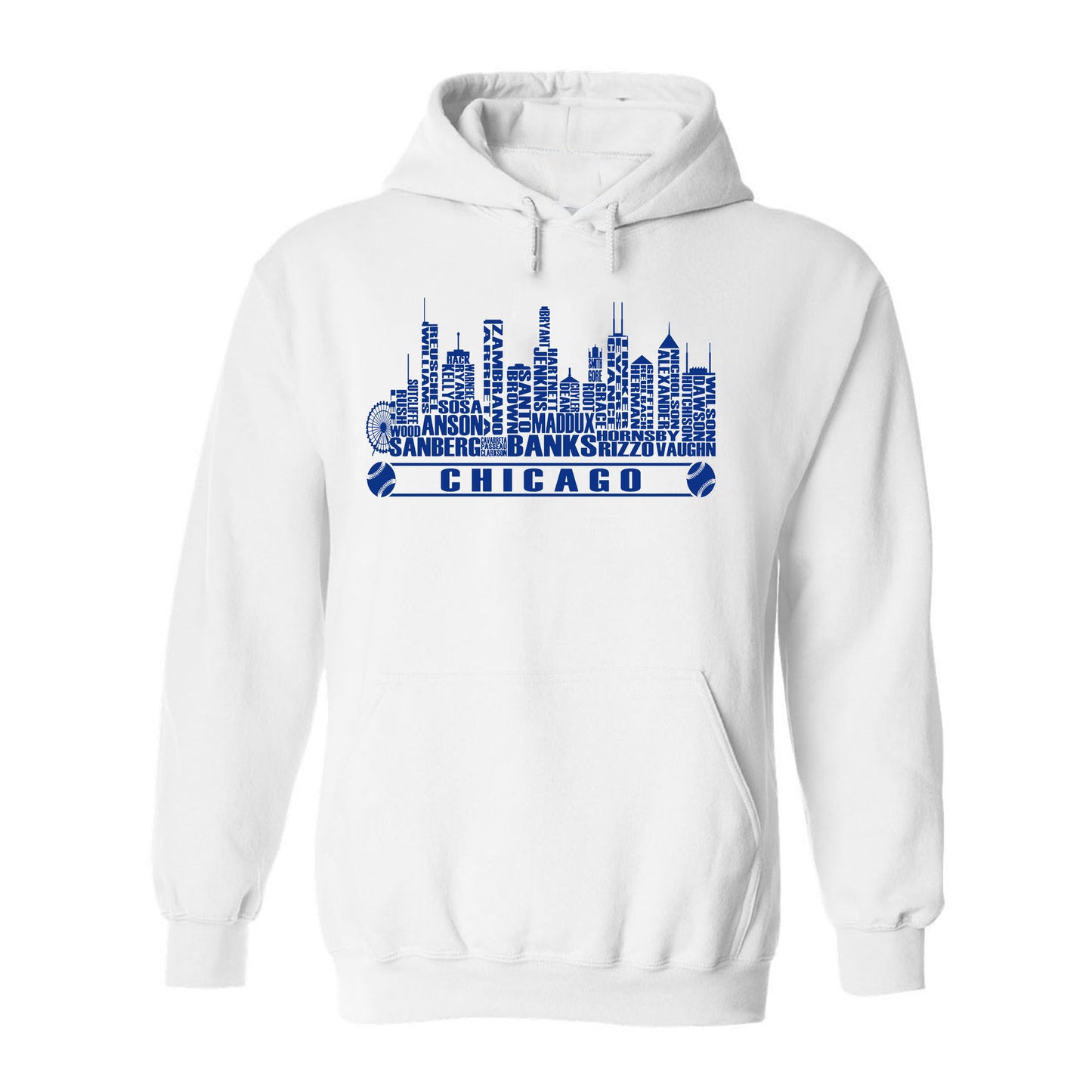 Chicago Baseball Team Cityscape Skyline Men's Apparel for Baseball Fans