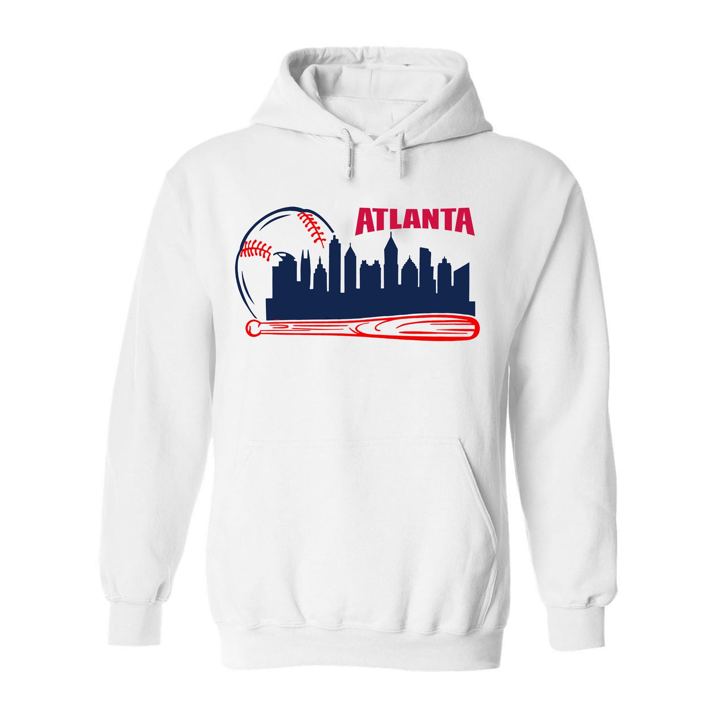 Atlanta Baseball Team Cityscape Skyline Apparel for Baseball Fans