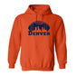 Denver Football Game Day Tee Navy & Orange Skylne